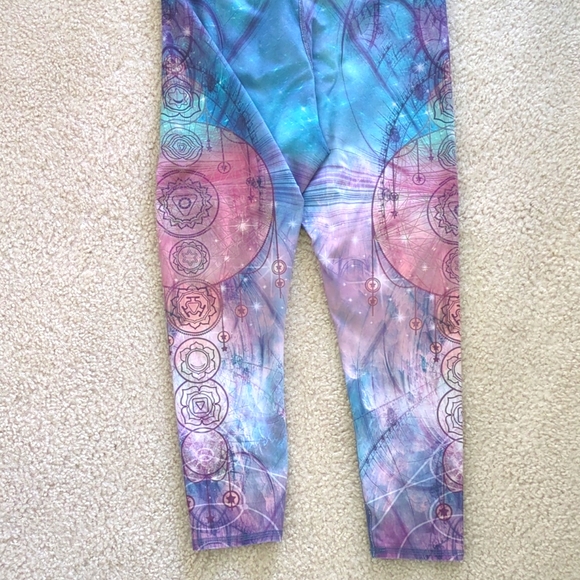 EVCR Chakra High Waisted Legging 7/8 length - Picture 2 of 7